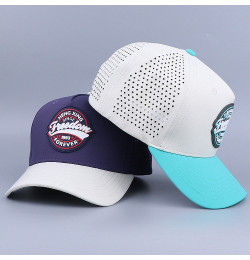 Customizable hats 5 Panel Wholesale Custom Laser Cut Baseball Caps Polyester Laser Cut Mesh Cap With Patch Customizable hats 5 Panel Wholesale Custom Laser Cut Baseball Caps Polyester Laser Cut Mesh Cap With Patch