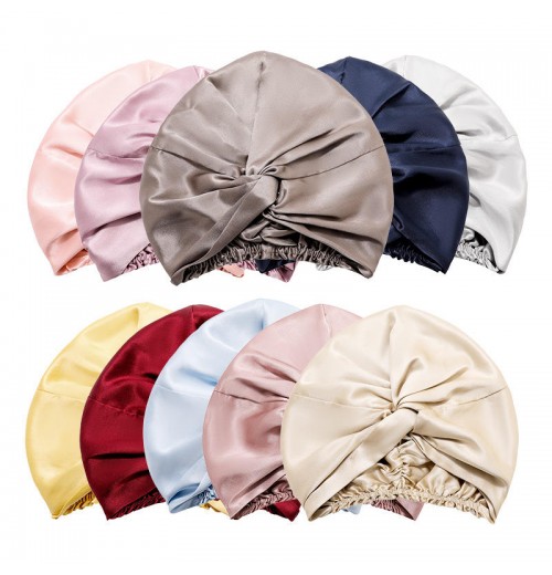 in stock Designer hat Bonnets edge wrap night shower cap Reversible Hair real mulberry Silk Bonnet for Sleeping in stock Designer hat Bonnets edge wrap night shower cap Reversible Hair real mulberry Silk Bonnet for Sleeping