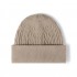 Wholesale High Quality Fur Knit Cap Jacquard Knitted Hat beanie